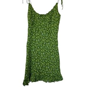 Reformation Green Mini Dress size 4